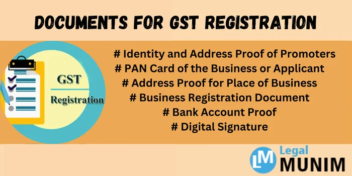 Documents for GST Registration