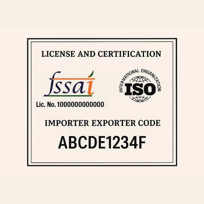 License & Certifications